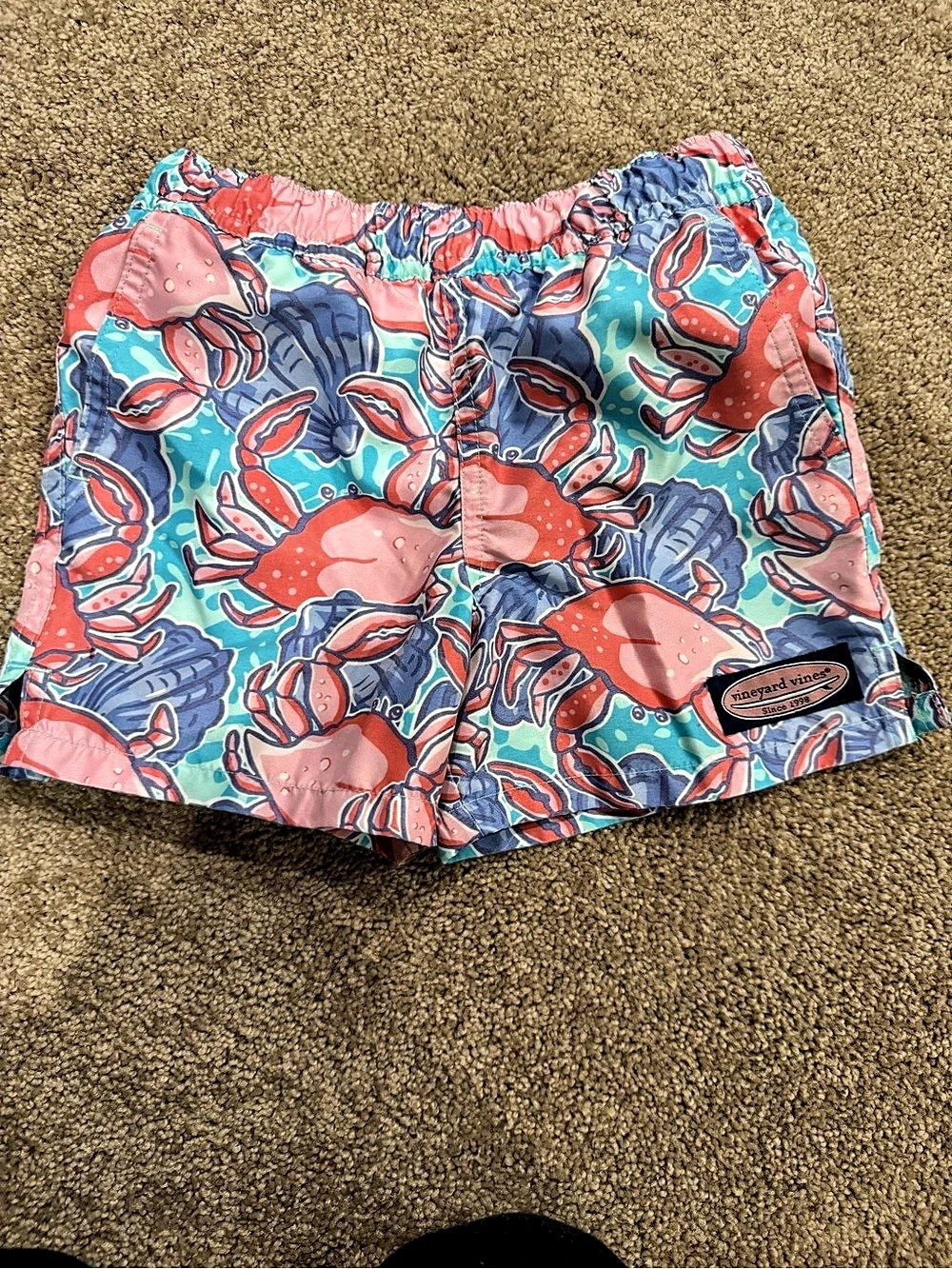 Vineyard Vines Toddler Boys Crab Print Swim Trunks 3T